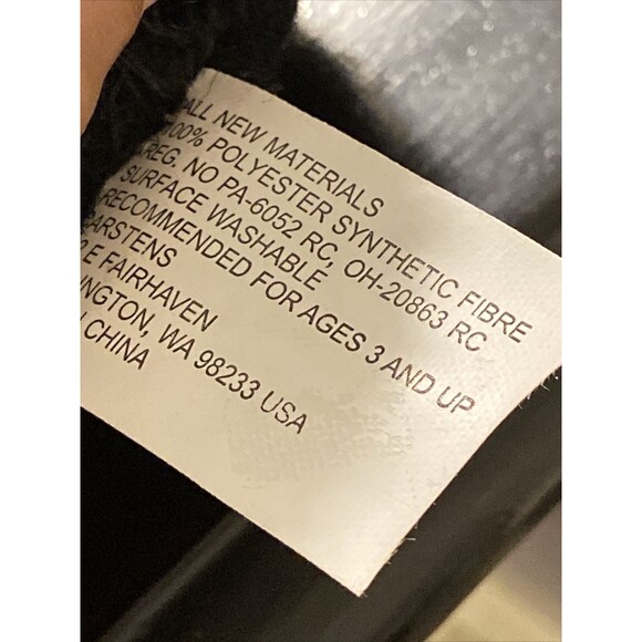 Stuffed Animal House brand Black‎ Bear head Wall Mount Plush Kids Room 6” decor - Picture 4 of 4